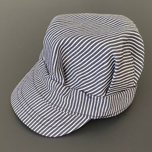 Toys”R”Us Imaginarium Youth Train Conductor Hat Cap Railroad Stretch Fit Striped